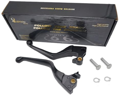 LE LEFOSSI Premium aluminium frein moto & levier d'embrayage Compatible avec Harley Davidson XL Sportster 883 1200 XL883 XL1200 Forty Eight Seventy Two 2014-2020 - Safety,Corrosion-Resistant, Black