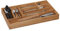 Relaxdays Cubertero Cajón Bambú, Organizador Cubiertos, Separador 6 Compartimentos Cajones, 5 x 27,5 x 46 cm, Natural