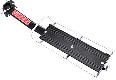 Fahrradträger Gepäckträger aus Aluminiumlegierung mit leichtem reflektierendem Plattenbefestigungsseil Fahrradsitz