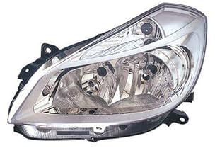 Repiauto Faro delantero izquierdo fondo cromado compatible con Renault Clio 3 fase 1 2005-2009