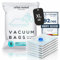 Vakuumbeutel Kleidung 6 Stück XL Set - Vakuum Beutel Staubsauger Wiederverwendbar 100% Dicht Robust | Reise Kompressionsbeutel Kleiderbeutel Aufbewahrungsbeutel Vakuumtüten Kleidersack