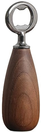 Geieold Apribottiglie in legno di noce nero, cavatappi, facile da trasportare, avviatore, utensili da cucina