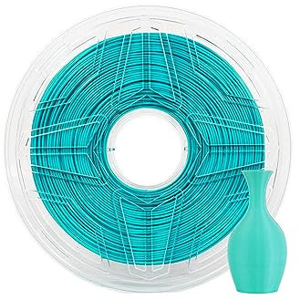 LeoPlas TPU Filament 1.75mm Flexibel Klar TPU Filament Shore-Härte 95A 1kg für 3D-Druckmaterial Druckerzubehör (Türkis)