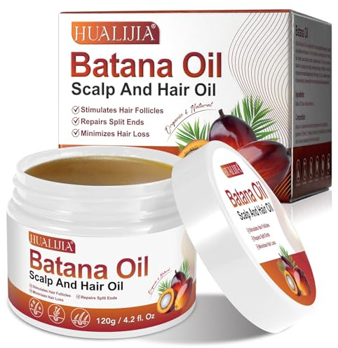Bio Batana Öl für Haarwachstum - Reines Organisches Haaröl Verhindert Haarausfall, Beseitigt Spliss und Erhöht Glanz für Männer und Frauen (120g)