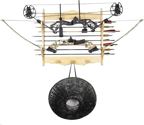 Schwerthalter, Schwertdisplay, Wandhalterung, Holz, Katana-Ständer, 6-stufiges Samurai-Präsentationsregal, Zauberstabhalter, Schwert-Wandaufhänger für Katana, Schwert, Flöte, Angelruten, Lichtschwerts