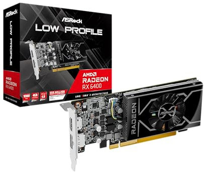 ASRock RX 6400 LP 4GB retail retail - 4.096 MB (90-GA53ZZ-00UANF)
