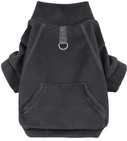 Mosukoirl Hundepullover Hund Hoodie Haustier Warme Mäntel Baumwolle Sweatshirts Hund Kleidung mit Tasche Welpe Pullover Hund Overall für kleine mittlere Hunde