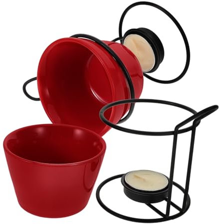 Ceramic Butter Warmers 150ml with Iron Rack 2 Sets