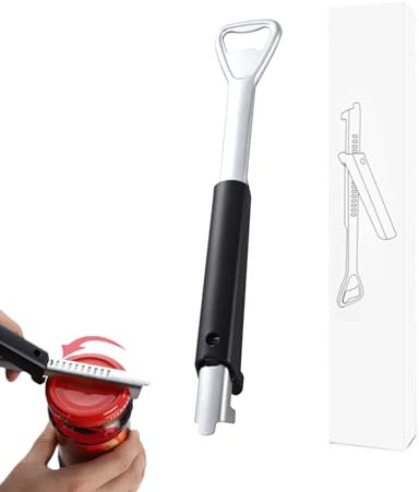 Eupneicu Abrelatas Profesional Manual, Abridor De Tarros Acero Inoxidable, Abrelatas Manual Ajustable Para Cervezas, Latas, Bebidas, Abrebotellas Pequeñas, Para Acampar Y Viajar