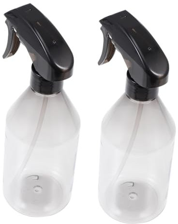 NOLITOY Botellas Rociadoras 300ml Spray Para Maquillaje y Plantas Transparentes y Negras Herméticas Prácticas y Cómodas