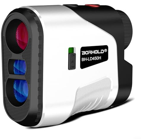Zoegneer Telemetro da golf monoculare telemetro a batteria ricaricabile, lente completamente multistrato con ingrandimento 6,5x