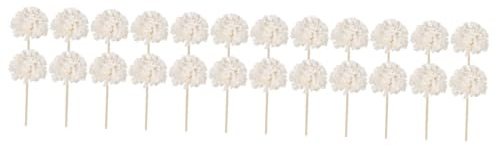 ULTECHNOVO Aromaterapia De Ratán con Aroma A Baño Interior Varillas De Ratán para Difusión De Esencias Pequeñas Varillas Aromáticas con Forma De Flor Varillas 6 Piezas x 4