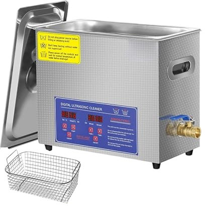 TIEOAXFT 1.3L 2L 3L 6L 10L 15L 22L 30L Ultrasonic Cleaner with Heated Portable Lave-Dishes Washing Machine Diswasher Ultrasound Cleaner(3L)