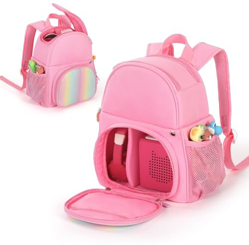 Seracle Rucksacktasche, Tragetasche, kompatibel mit Toniebox/Toniebox 2 Audio-Player, Tonies-Figuren und anderem Zubehör (Rosa)