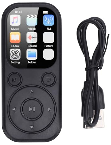 XUXHOU Portable Music Player, Bluetooth 5.4 MP3 Player Supports with 128GB Memory Card HiFi Sound 2.01 Inch IPS Screen for Running (32 g di piccoli schede di memoria)