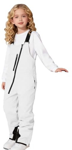 Kids Snow Pants Waterproof Insulated Winter Bibs Overalls for Girls and Boys with Adjustable Strap Snowsuit Size 3-12