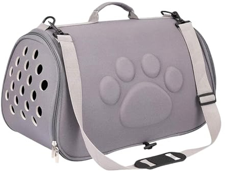 Mjuk transportväska för husdjur - vikbar resväska, kattunge-utloppspåse, bärbar husdjursryggsäck, smådjurshållare | transportlösning och