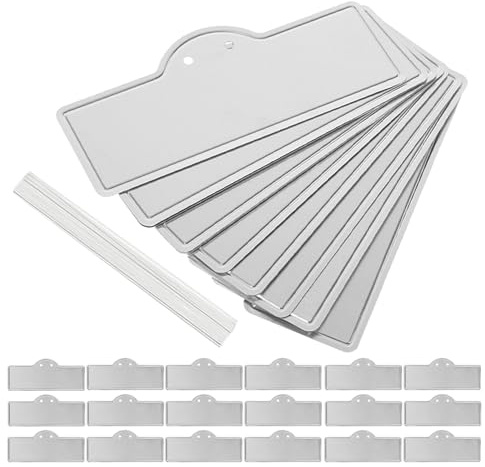 Lurrose Étiquettes Métalliques Jardin 50 Unités, Plaques en Aluminium Solide Fils de Fixation, pour Identification de Plantes d'Extérieur, Légumes, Arbres et Fleurs en Potager