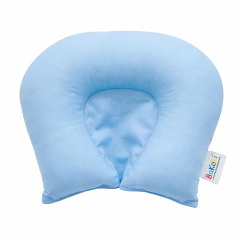 Bakoki® Baby Kopfpositionierungskissen – weiches Lagerungskissen für Babys – atmungsaktiv & ergonomisch – geeignet für Kinderwagen, Spielmatte und Alltag