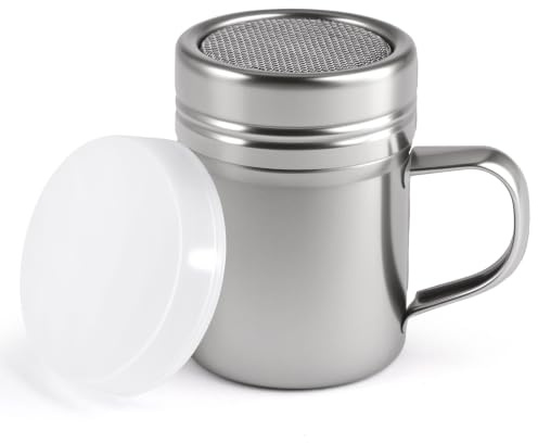 Silkmin Acero Inoxidable Espolvoreador Cacao, Salero de Cocina