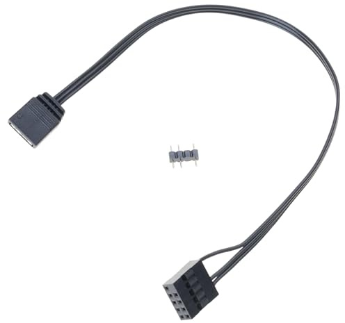 Kfwfuaee RGB Extension Cable 5V 3Pin Extension for Extend Computers Fan LED Light 25 / 40cm Computers Wire