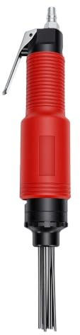 KIMISS Pistolet Pneumatique Antirouille, Détartreur à Aiguille à Air, Nettoyeur de Peinture Antirouille, Poignée Droite, 2 Mm X 29 Pièces, 3 Mm X 12 Pièces, Aiguilles pour Espaces