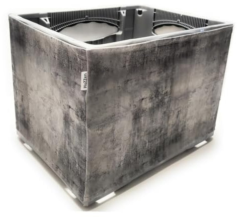 lilopard Bierkastenhusse Beton-Design | Deko-Artikel für Bierkisten | Biergeschenk | Geschenkidee | Verziert den Bierkasten | Einfach anzuwenden | Waschbar