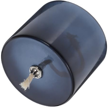 GALPADA Öllampenhalter Aus Glas Mit Baumwollseil Dunkelgrauer Glaskerzenhalter Für Wohnraumdekoration Und Romantische Innenraumbeleuchtung