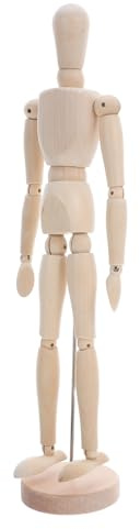 OSALADI Manichino d Artista in Legno da Modello Articolato per Disegno e Studio Figura Umana Snodata per Decorazione e Pratica Artistica