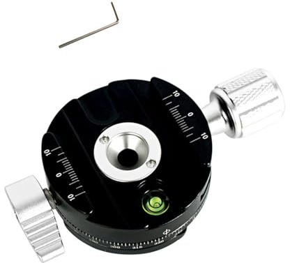 360 Panoramic Rotating Quick Release Plate Clamp Tripod Head DSLR Camera Photography Quick Release Base Photography Mount