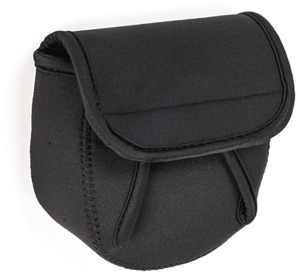 Copertura per mulinello da 15,5 cm, lavorazione eccellente | Custodia in neoprene per mulinelli ispessiti con facilità, nuova custodia per pesca a mosca per lancio di esche, mosca in mare, ghiaccio