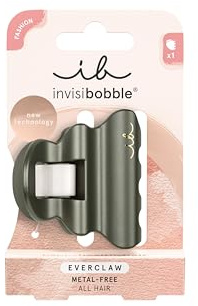 invisibobble Haarklammer Damen Grün – Haarspange mittelgroß metallfrei nachhaltig – Everclaw Piny Plateau Tannengrün – Hair Claw Dutt Hochsteckfrisur haarschonend Haarschmuck Größe M