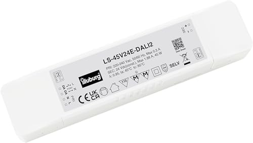 illuburg Trasformatore LED 24V 45W Dimmerabile DALI PUSH per Strisce LED Alimentatore Driver Power Supply