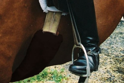 Engel Reitsport | Lammfell Bauchgurtschoner 60x12cm Fell Mocca braun (Bagu)