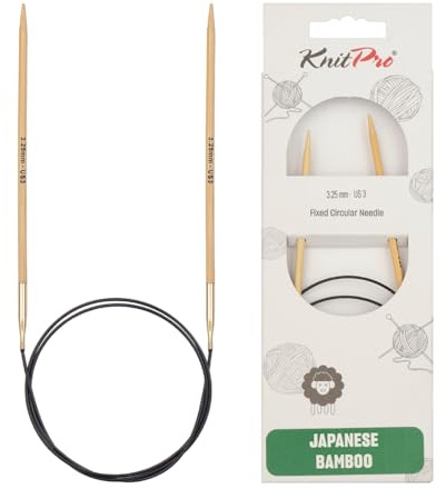KnitPro Bamboo Fixed Circular Needles 32 (80cm) | 3.25mm