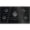 AEG - Piano cottura a gas HVB 95450 IB in vetroceramica nero da 89cm