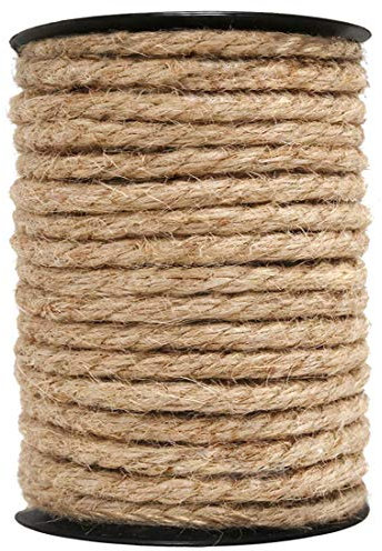 HOMYHOME natürliche Jute bindfäden 8 mm 15 Meter Beste Kunst Handwerk heschenk bindfäden Weihnachten Bindfäden Industrie verpackung Materialien langlebig saite für anwendungen im Garten