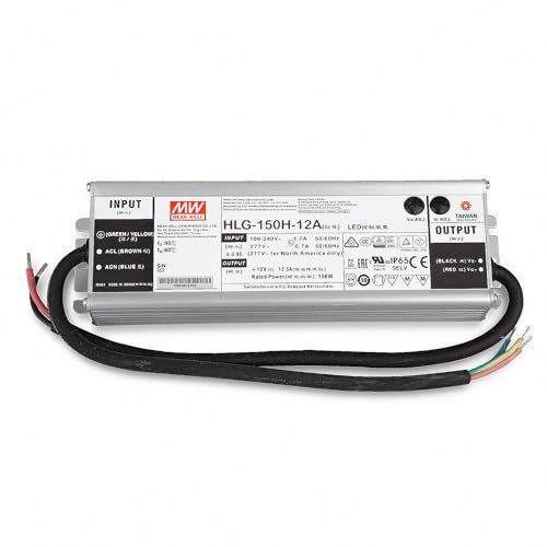 Mean Well HLG-150H-12A LED Netzteil Trafo SNT 12V/DC/0-12,5A/ 150W IP65 Transformator für Beleuchtung