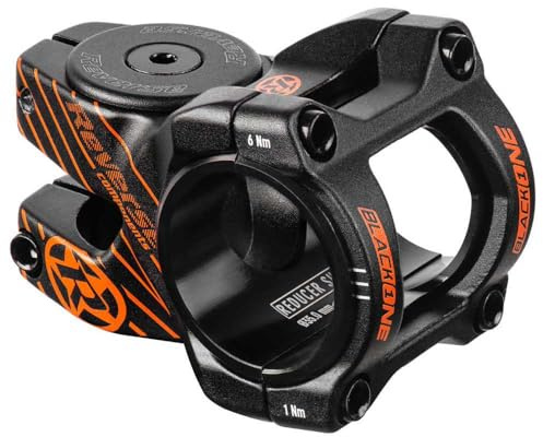 Reverse Black-One D-2 MTB Fahrrad Vorbau 31.8mm / 35mm inkl. Top Cap, Schraube, Kralle schwarz/orange