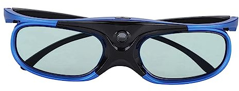 Elprico Gafas 3D con Obturador Activo Universal Lente HD, Alta Transparencia, ángulo de Visión Amplio, Batería Recargable, Diseñado para Personas Miopes