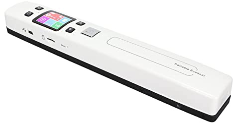 Tragbarer Dokumentenscanner, JPEG PDF Größe 300 600 1050DPI Zauberstab Handheld Büroprodukte Elektronik Scanner Zubehör Scanner WiFi Monochromatischer Farbmodus für Fotoskript