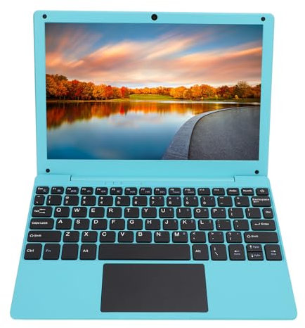 Computer Portatile da 10,1 Pollici per Android 12.0, Processore Quad Core, Laptop Ultra Sottile 1280 X 800, Laptop PC Portatile con Fotocamera, WiF, Interfaccia (Spina europea
