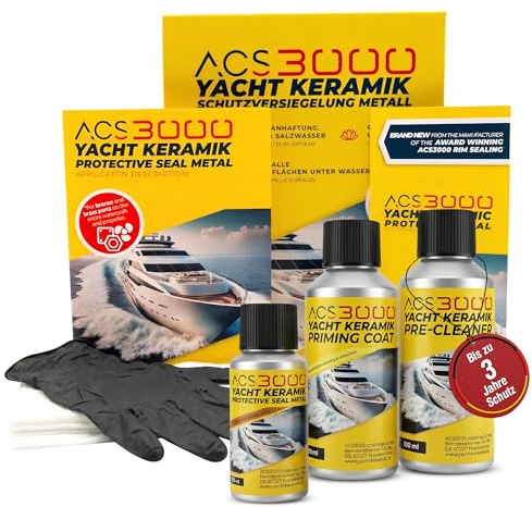 ACS 3000 Yachtkeramik Schutzversiegelung für Metall, Propeller und Messingteile, Bronzepropeller, Korrosionsschutz für Wasserfahrzeuge
