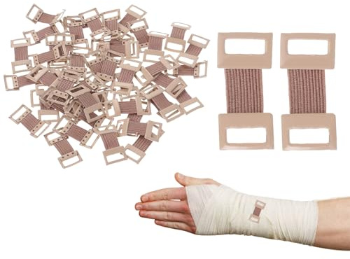 Morsetti per bendaggio, 50 pezzi, clip elastiche in alluminio, clip universali per bende diverse