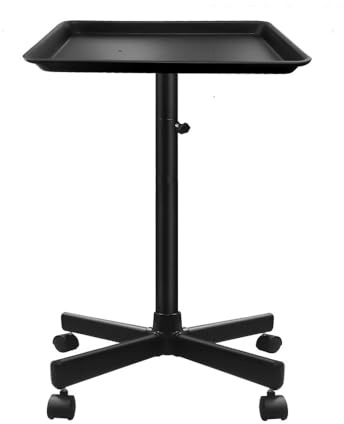 Huangj-0527 Chariot de Salon Plateau de Salon Pieds en métal Plateau Roulant de Salon Chariot Plateau de Couleur de Salon en Aluminium Plateau de Tatouage avec Roues Table roulante