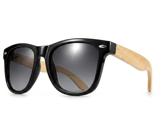 SANDEX® Sonnenbrille Holz • 7-in-1 Profi-Set • Polarisiert für Herren & Damen • UV400-Schutz CAT-3 • Fertiges Geschenk-Set • CE-Kennzeichnung