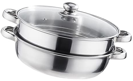 POPETPOP Olla De Vapor De Doble De Vaporera De Acero Inoxidable Hervidor De Agua Para Cocinar Sopas y Alimentos La Cocina