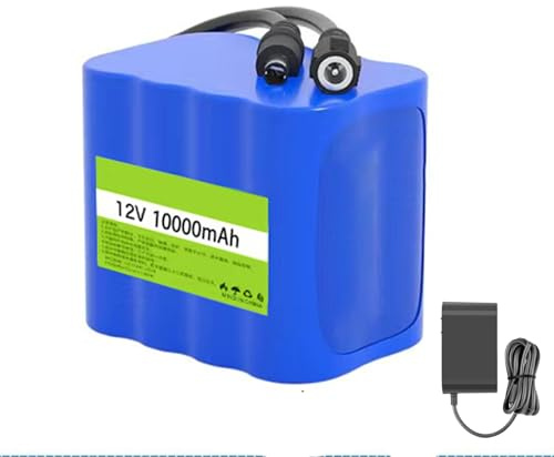 HJGHY 12v,10000mAh, Batería de Iones de Litio Recargable CC 12 V 3000 mAh 9000 mAh 10000 mAh 15000 mAh 18000 mAh 20000 mAh Batería de Respaldo de Litio