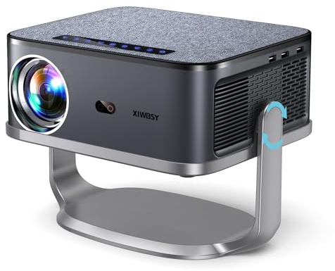 Beamer XIWBSY Full HD 1080P Heimkino Projektor 30000 Lumen, 5G WiFi Bluetooth Auto/4P Trapezkorrektur Beamer Android YouTube, Net Flix