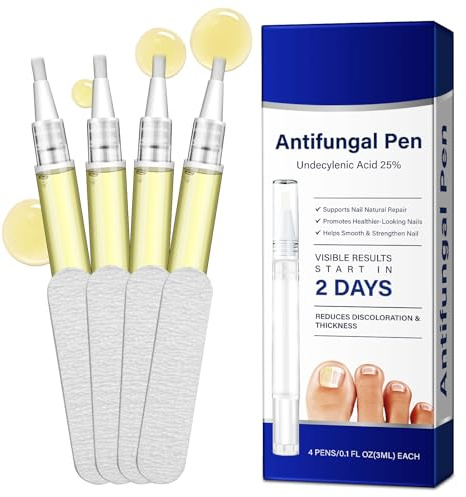 Nail Fungus Pen, 4-Pack Toenail Fungus Treatment Pen, Natural Plant Extracts Nail Repair Pen For Damaged, Broken & Thick Nails Toenails